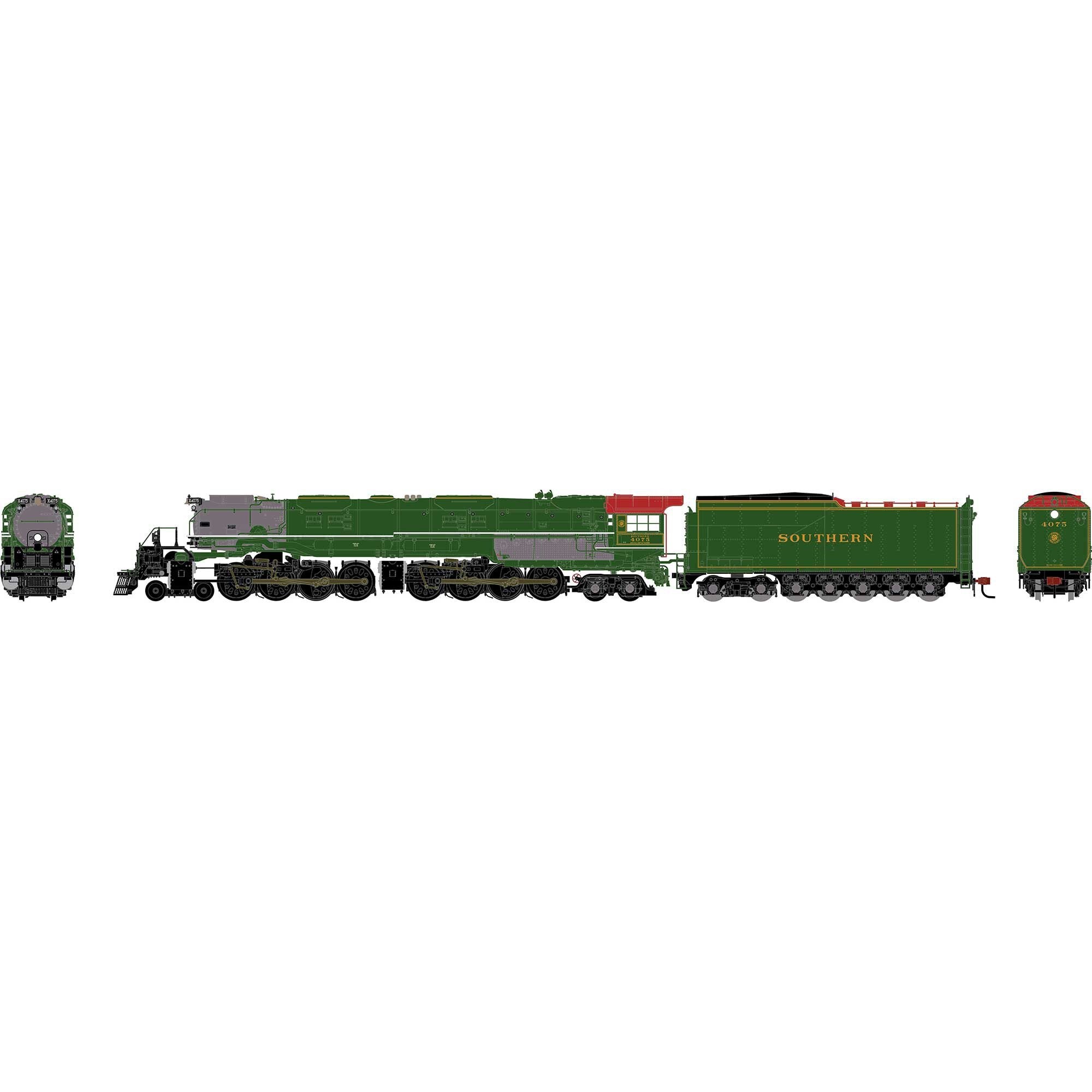 N GEN 4-8-8-4 'Big Boy' Locomotive Legendary Liveries SOU #4075 (ATHG-2251)