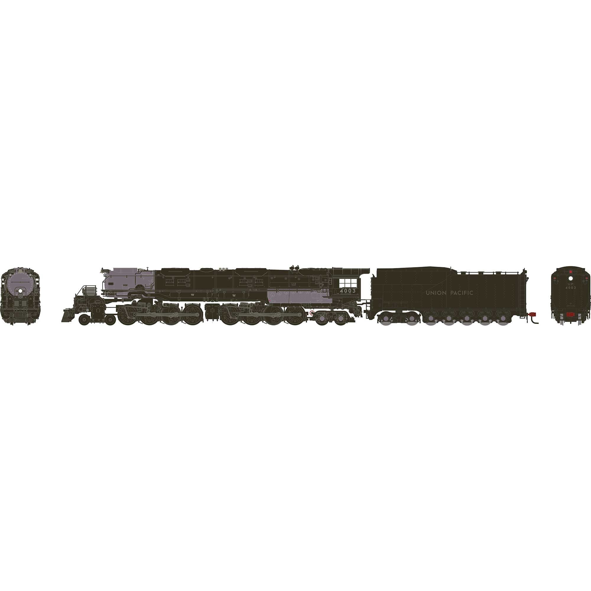 N GEN 4-8-8-4 Big Boy Locomotive w/DCC & Sound, Primed For Grime UP #4003 (ATHG-2254)