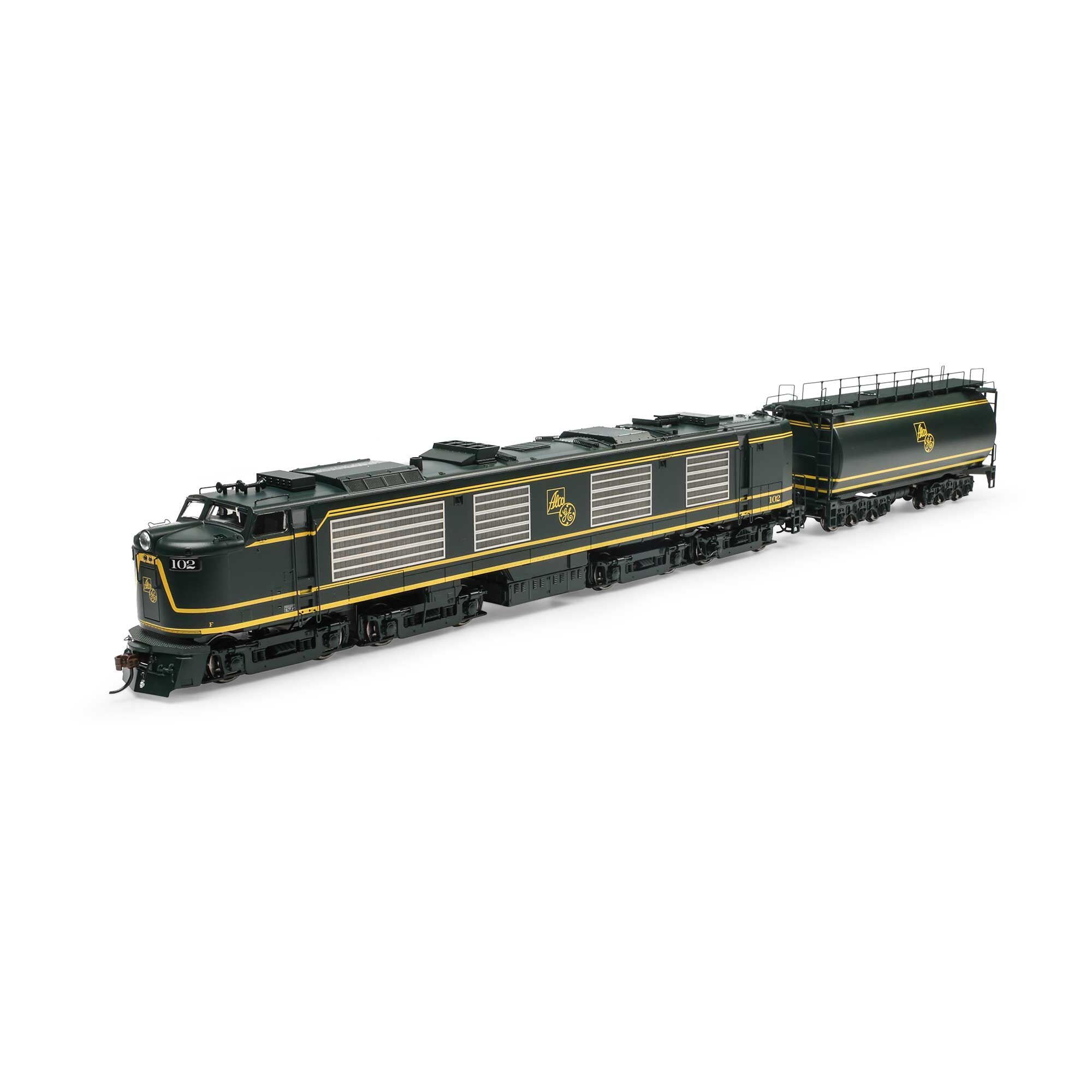 HO Gas Turbine Locomotive & Tender with DCC and Sound GE #102 (ATHG41246)