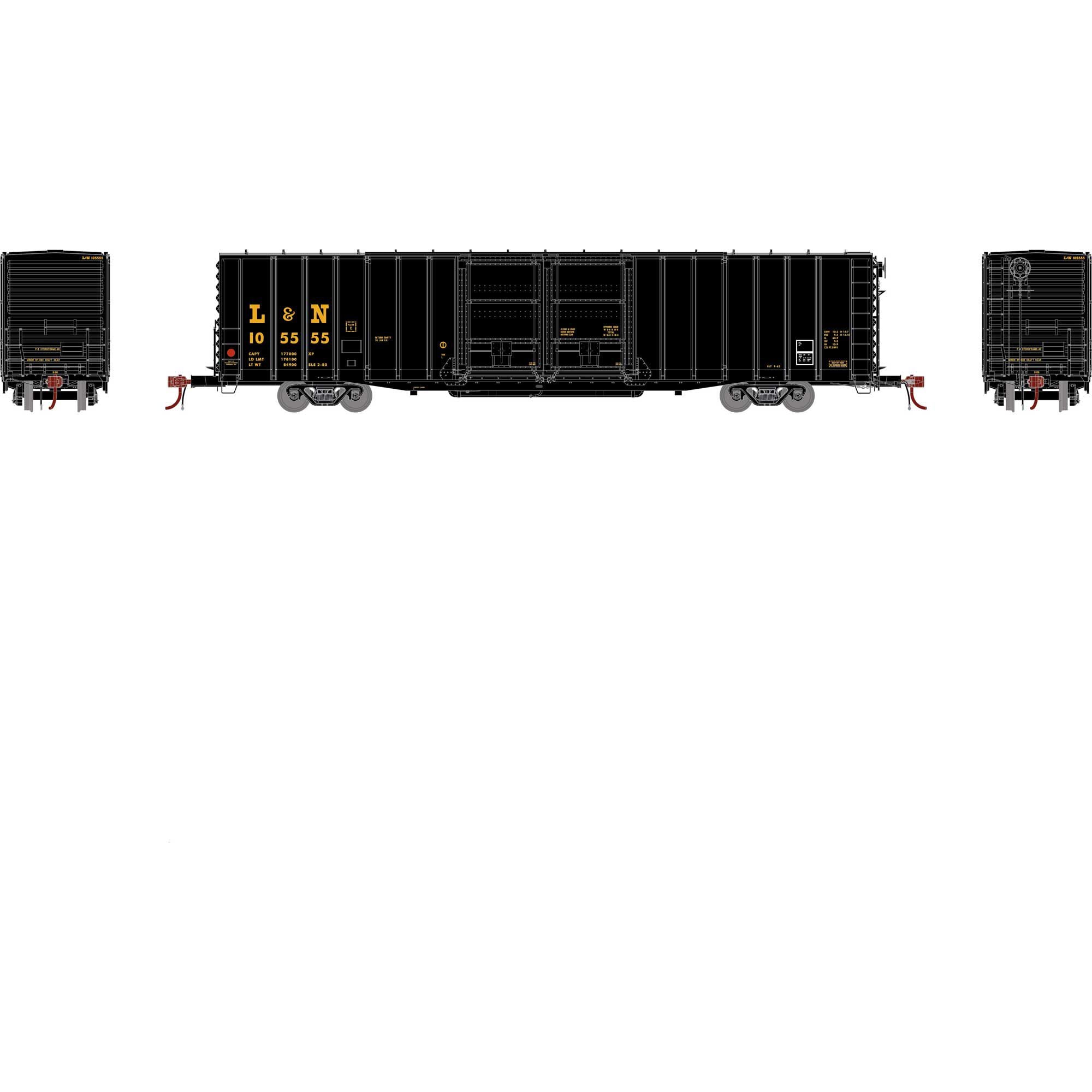 HO 60' PS Auto Boxcar L&N #105555 (ATHG75893)
