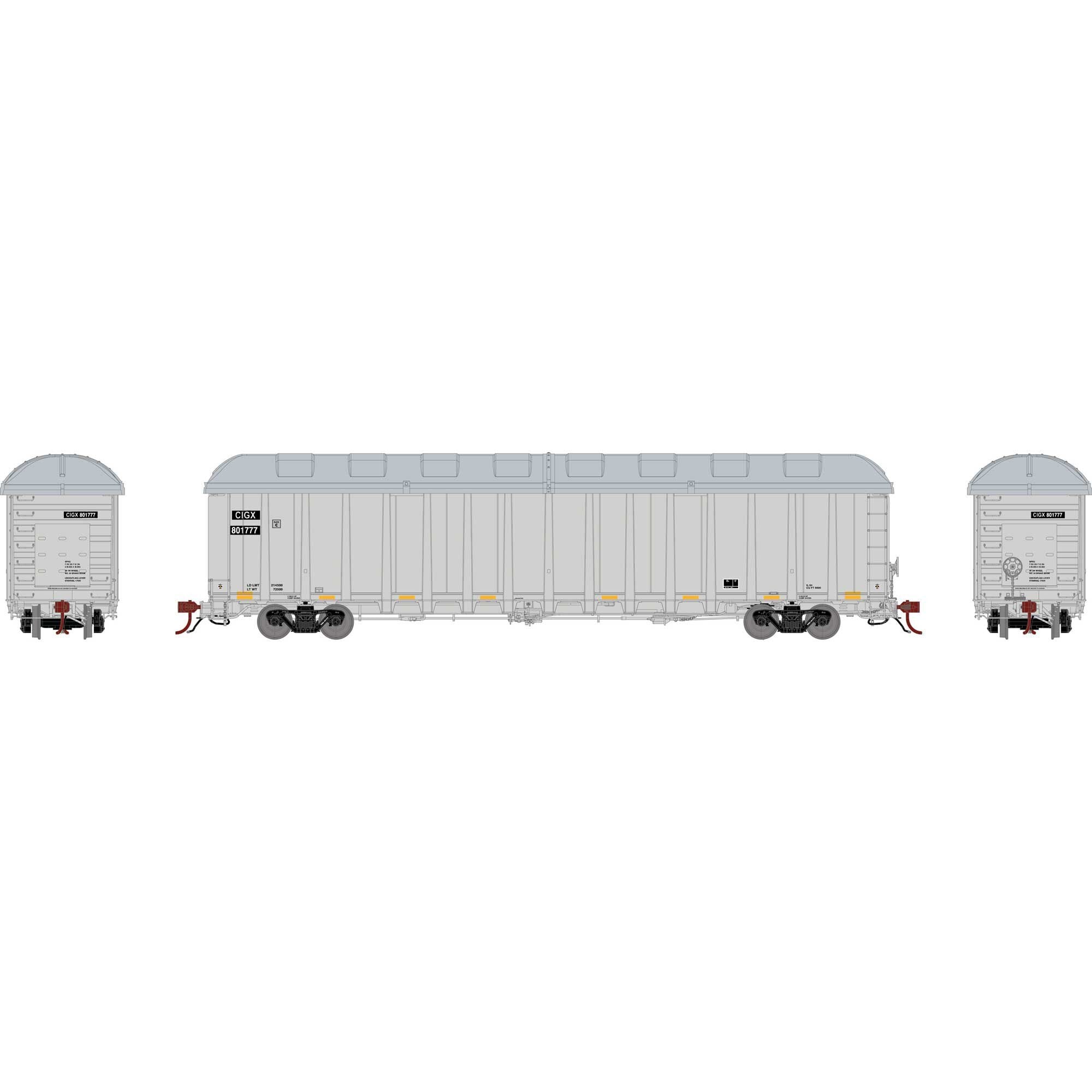 N NSC 6400 Gondola with Load CIGX 801777 (ATHGN12562)