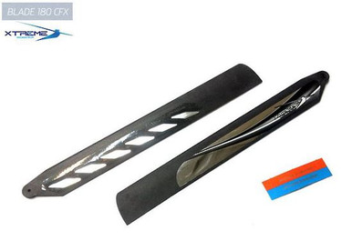B180X09-K - Xtreme Carbon Polymer Main Blade Fast Respond: BLADE 180CFX