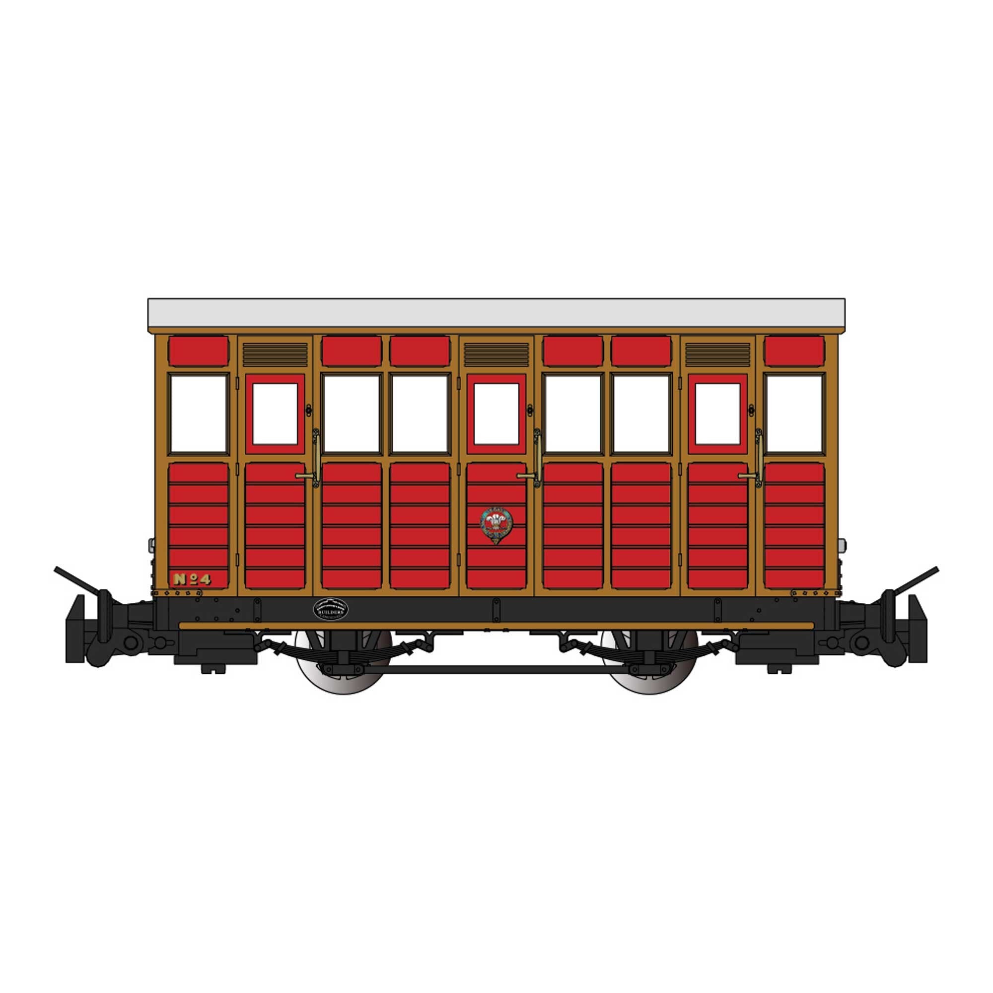 HOn30 Narrow Gauge Talyllyn Railway Carriage #4 Model (BAC77504)