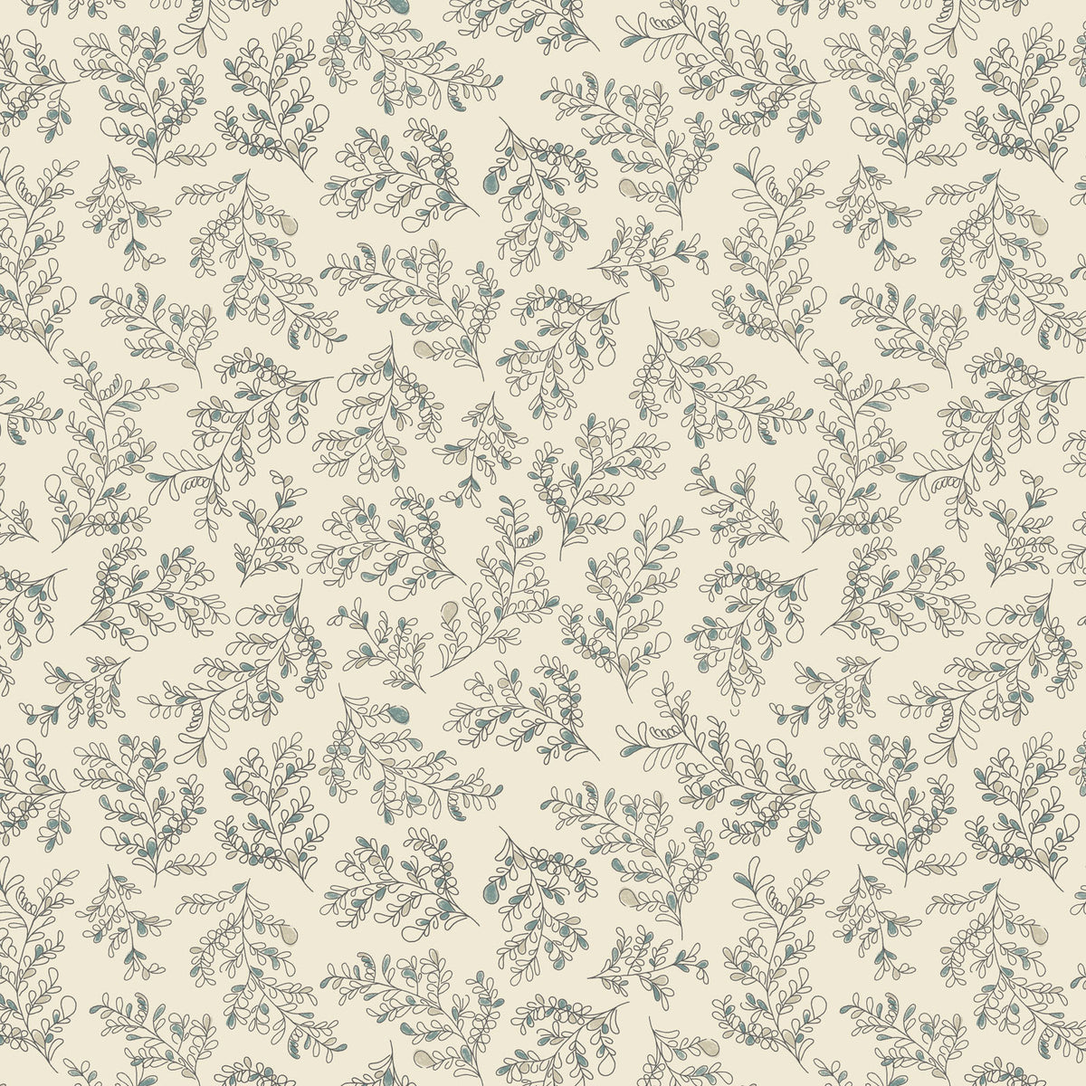 Skinny - SK15554 - 1 7/8 yds - BENARTEX - Bee Haven - Leafy Loops - Natural