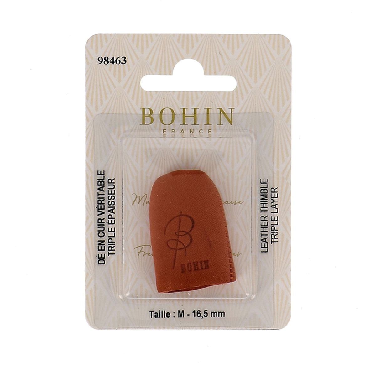 Bohin - Leather Thimble Triple Layer - Medium