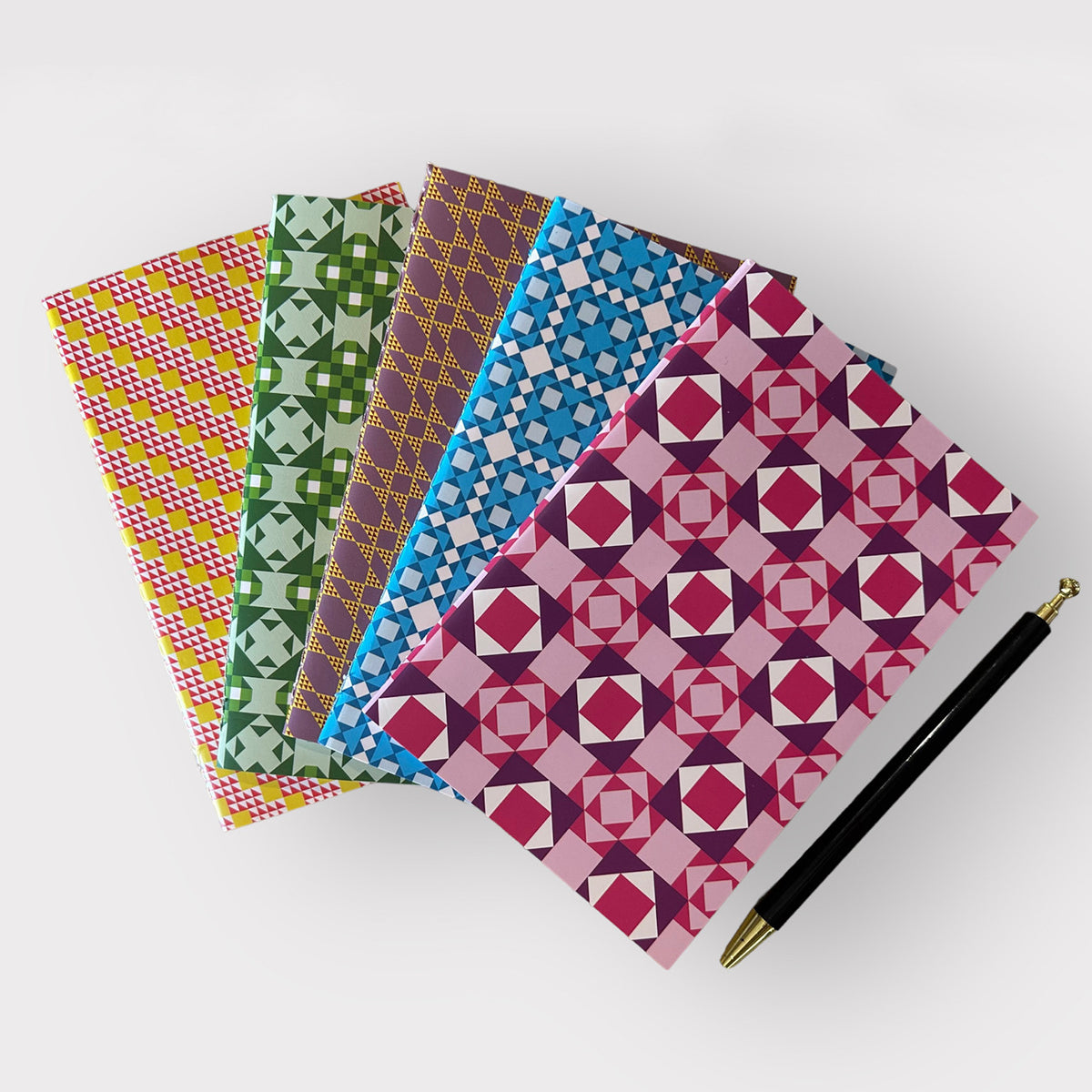 Quilt Jazz Soft Notebooks Set of 5