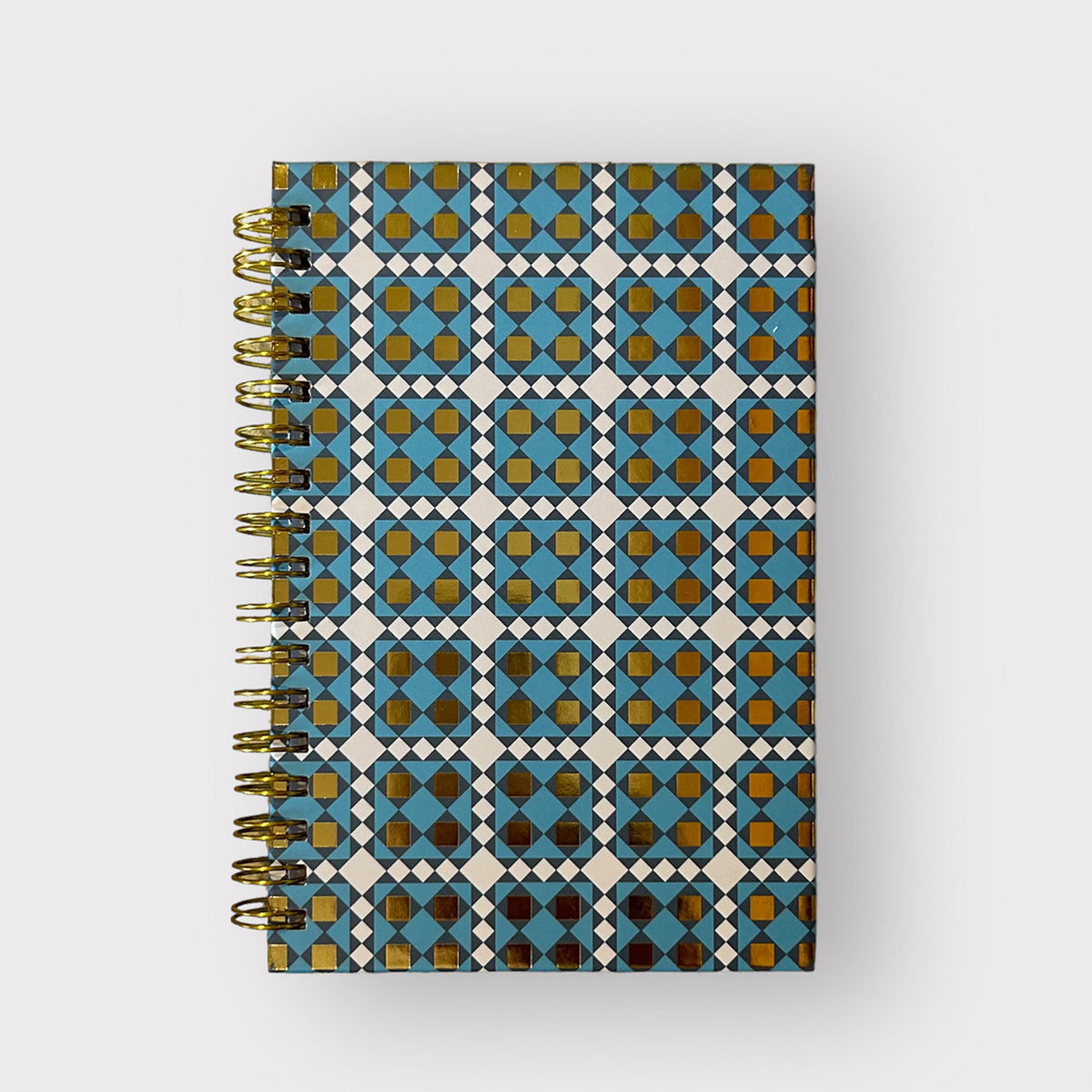 Quilt Jazz Spiral Notebooks - Blue