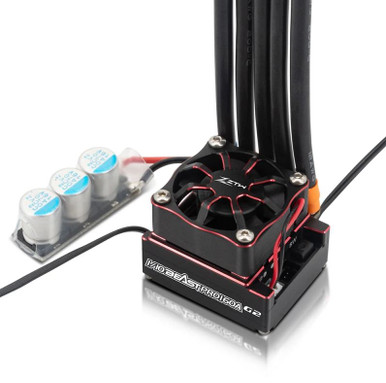 ZTW 1/10 Beast Pro 160A G2 2S-3S Brushless ESC w/4A BEC & Bluetooth Red