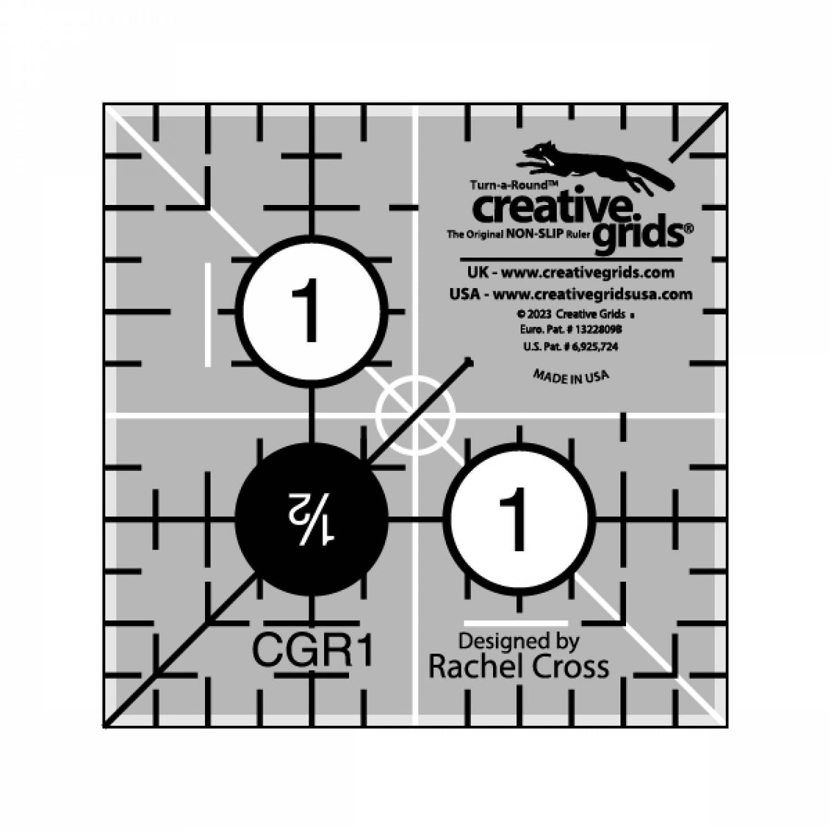 Creative Grids Quilt Ruler 1.5 inch Square - CGR1