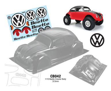 Team C Racing 1/10 Beetle Crawler Clear Body 313mm