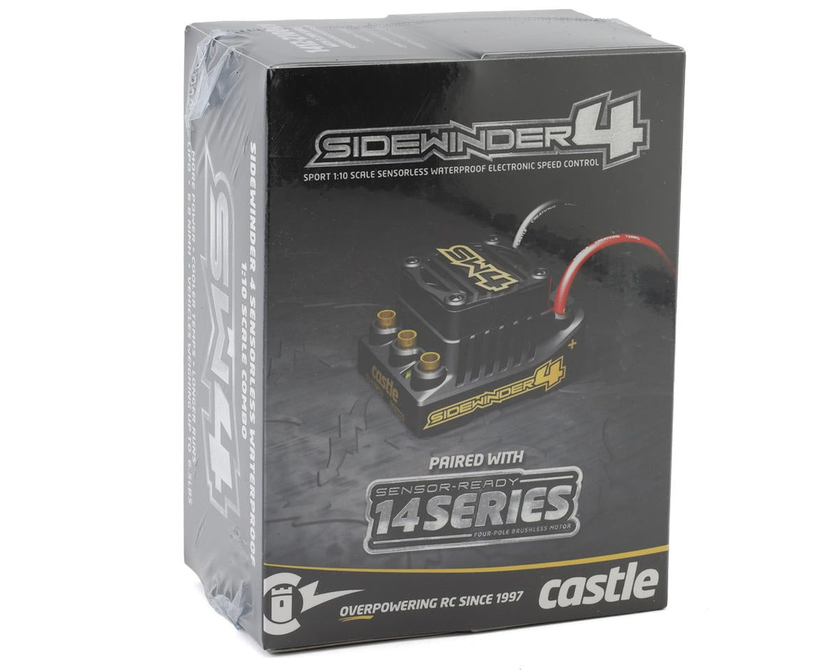 Sidewinder 4 Sensorless Waterproof ESC with 1412-2100kv Motor Combo (CSE010016408)
