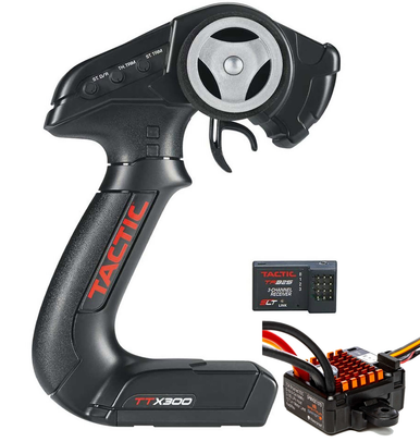 Tactic TTX300 3 Channel SLT Radio System w/Spektrum Brushed 70A Smart ESC
