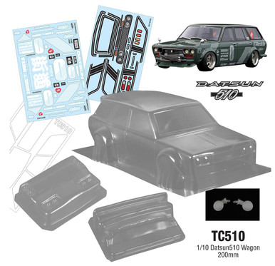 Team C Racing 1/10 Datsun510 Wagon 200mm Clear Body Set