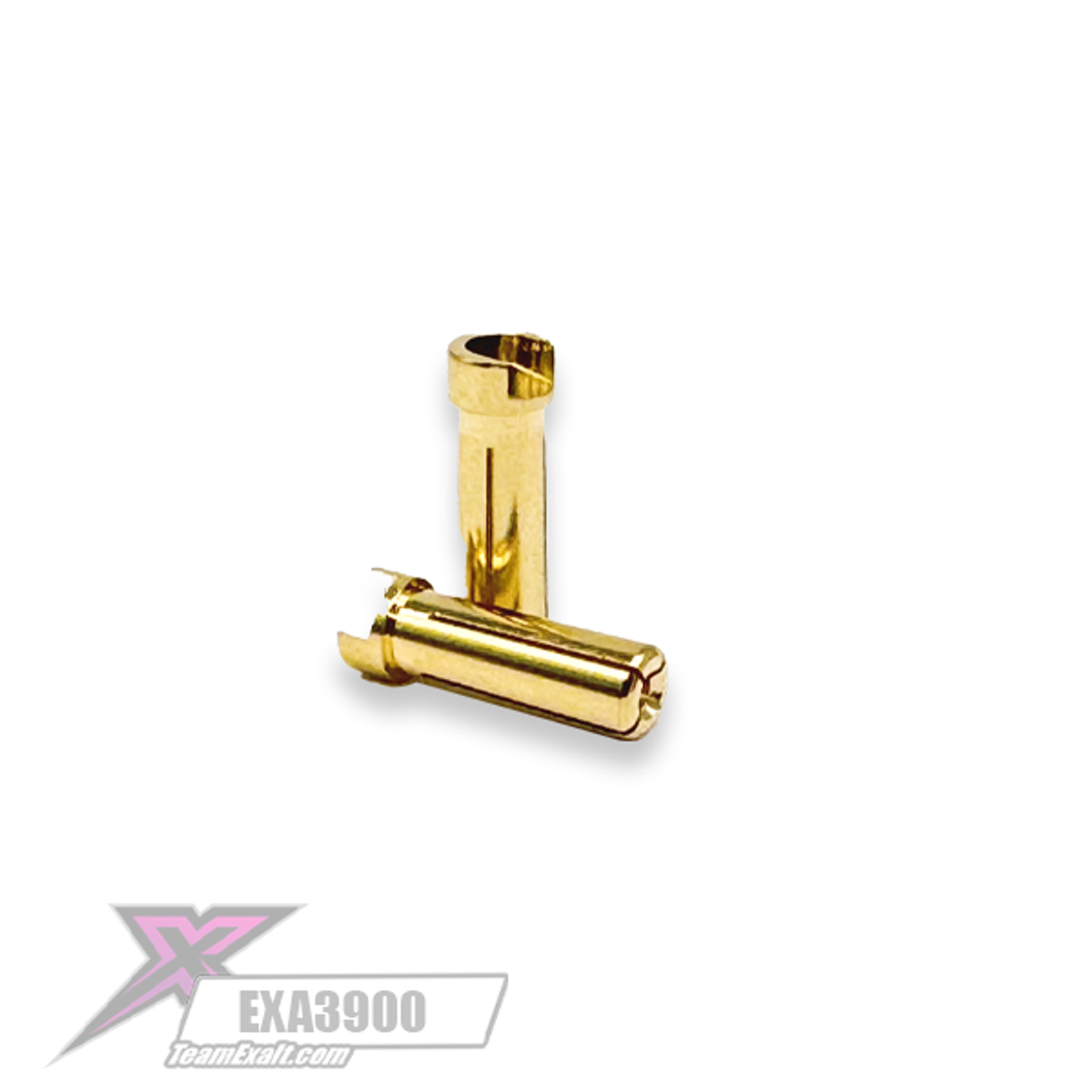 Team Exalt Exalt 5mm Gold Male Bullet Plugs (2), EXA3900