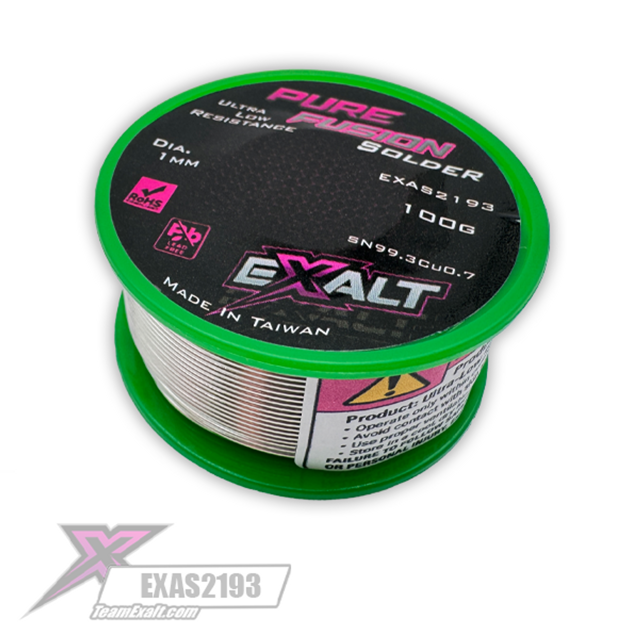 Exalt PureFusion Ultra-Low "IR" Solder 100g Roll, EXAS2193