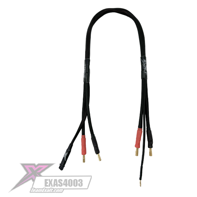 Team Exalt 2s ProCharge Cable 4mm to 5mm Bullets, EXAS4003