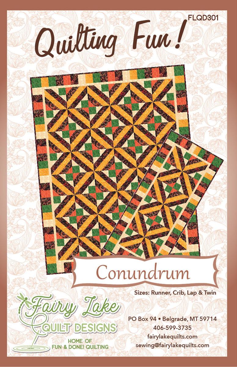 Fun & Done - Conundrum Quilt Pattern by Fairy Lake Quilt Design