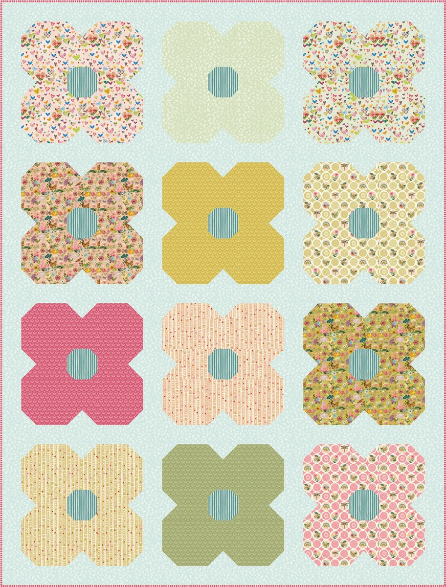 Benartex - Flower Friends Quilt Kit (46" x 60 1/2")