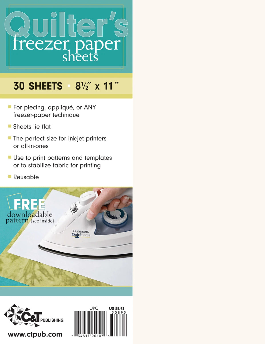 Quilter's Freezer Paper Sheets - 30ct