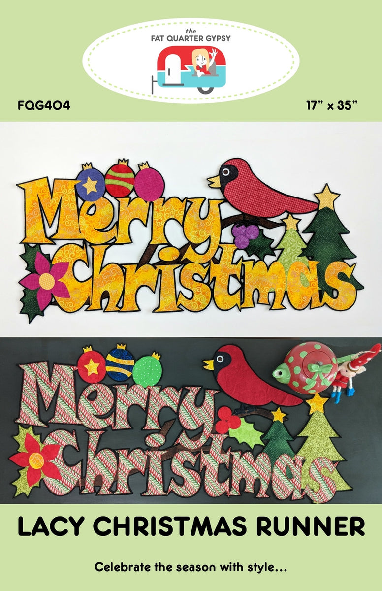 Lacy Christmas Runner Pattern from The Fat Quarter Gypsy