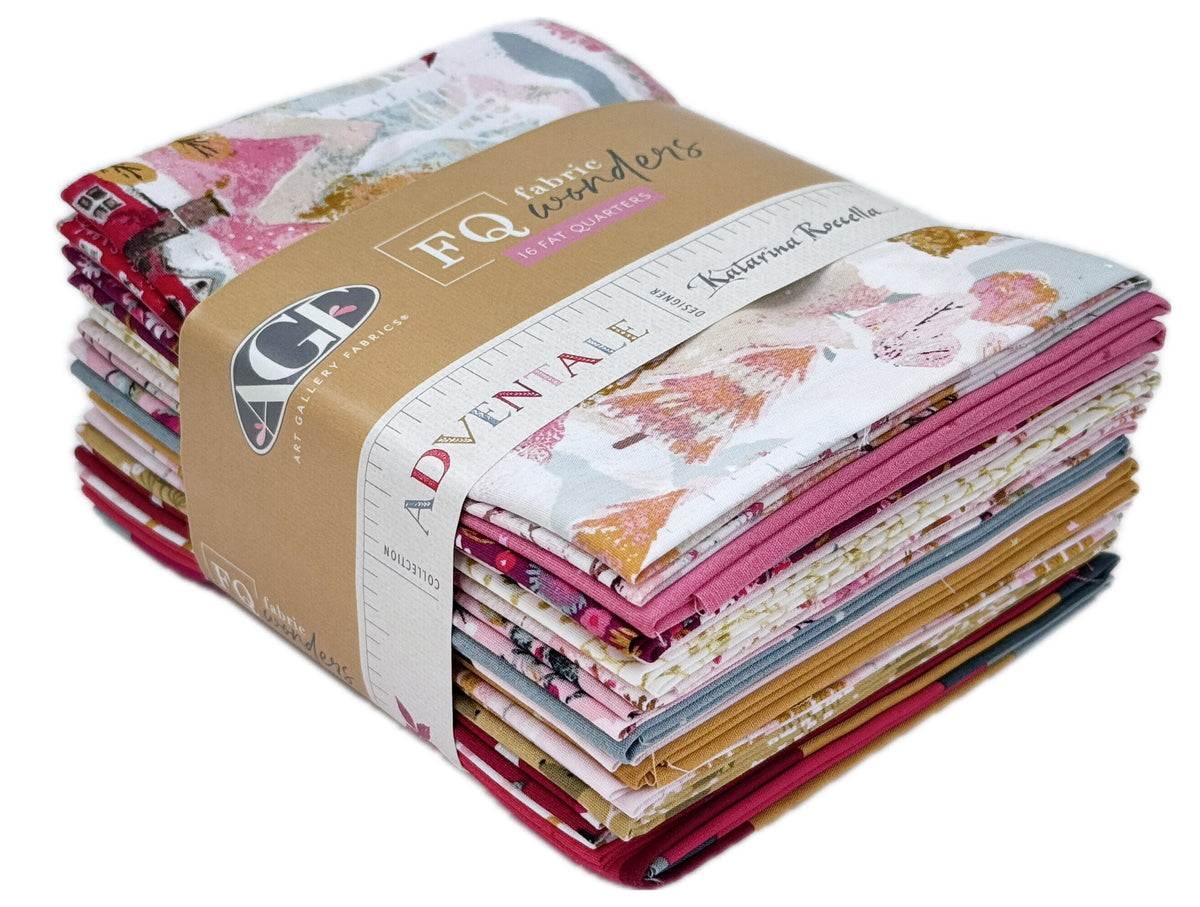 Art Gallery Fabrics - Adventale Fat Quarter Bundle by Katarina Roccella 16 pcs