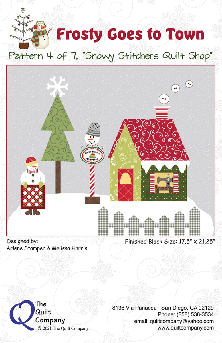 Snowy Stitchers Quilt Shop - Frosty Block of the Month Pattern 4