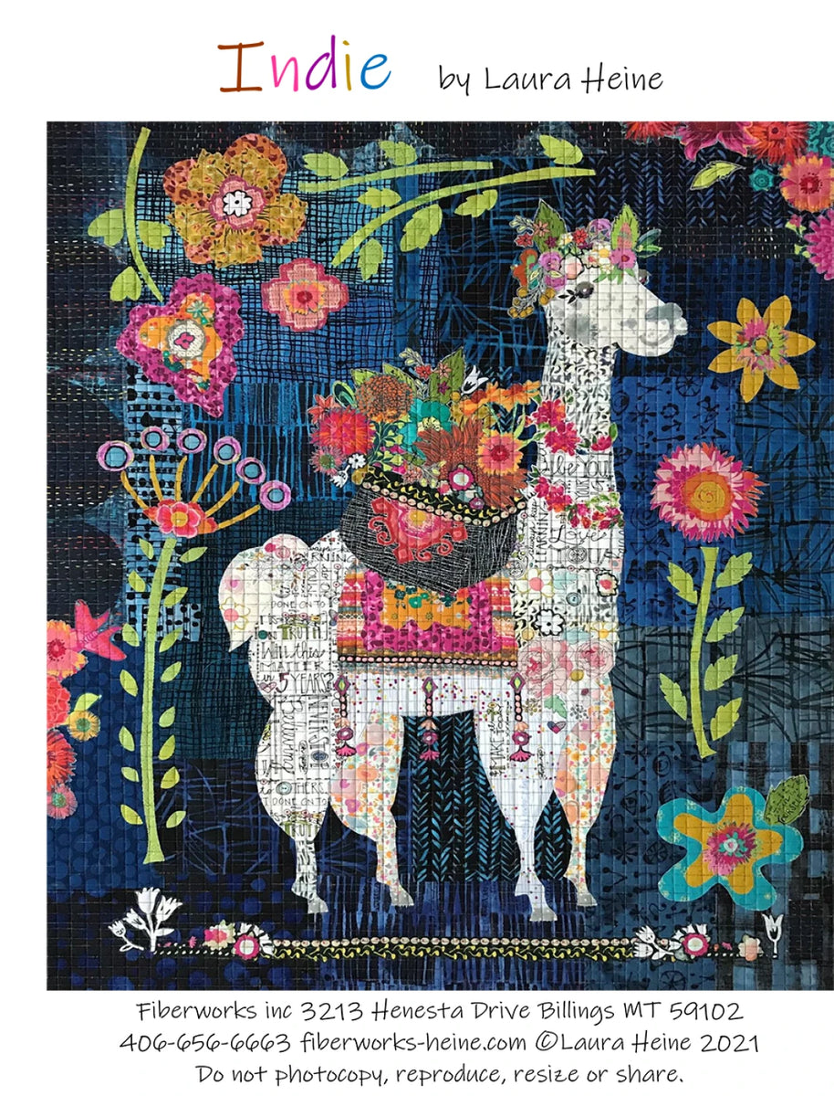 Indie. . . The Llama Collage Pattern by Laura Heine