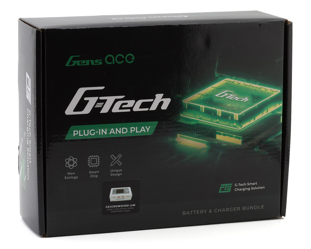 G-Tech 2 Batteries Bundle with D300 Charger (GEAD300503S60GT)