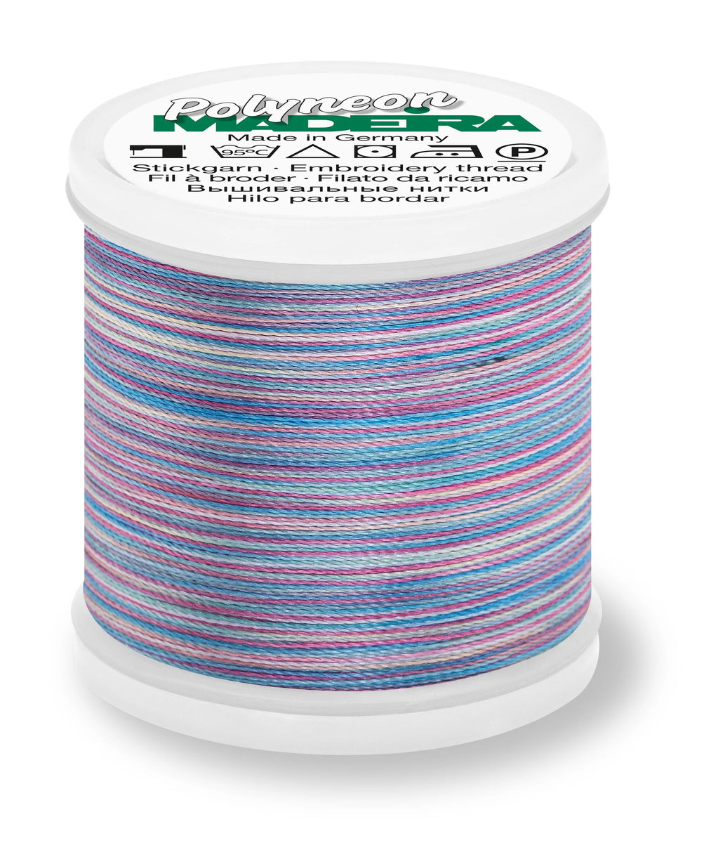 Polyneon Embroidery Thread - Rainbow Multi - 40wt 220yds
