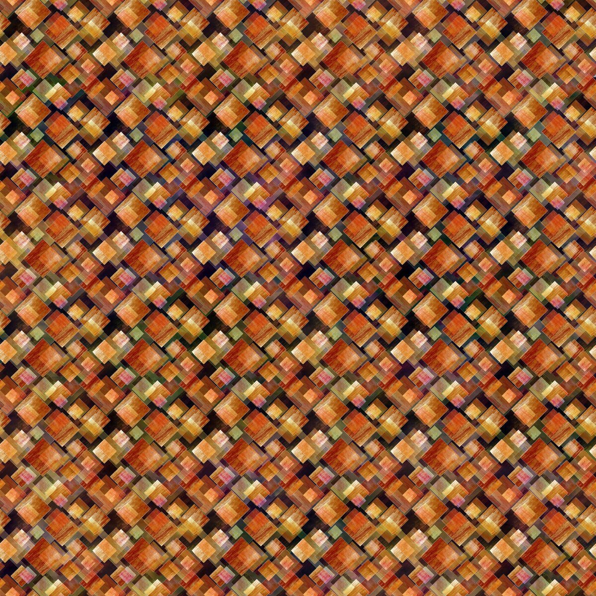 IN THE BEGINNING - Falling Leaves by Jason Yenter - Squares - Multi
