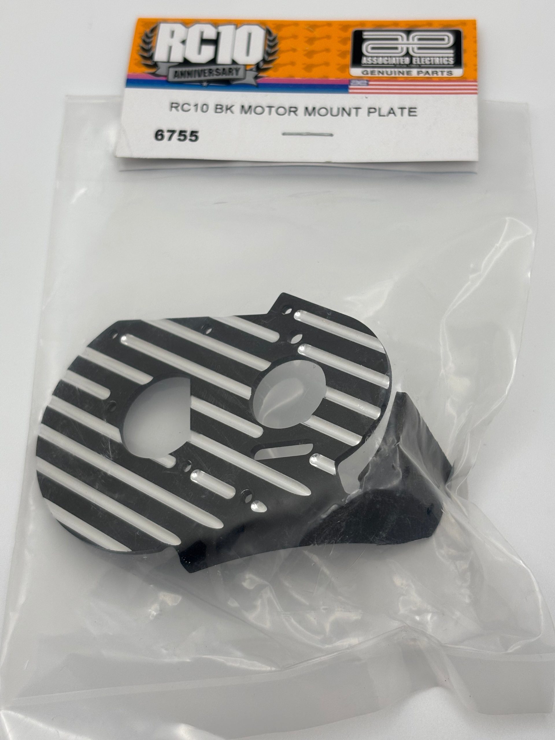 RC10 Kinwald BK Motor Mount Plate, ASC-6755