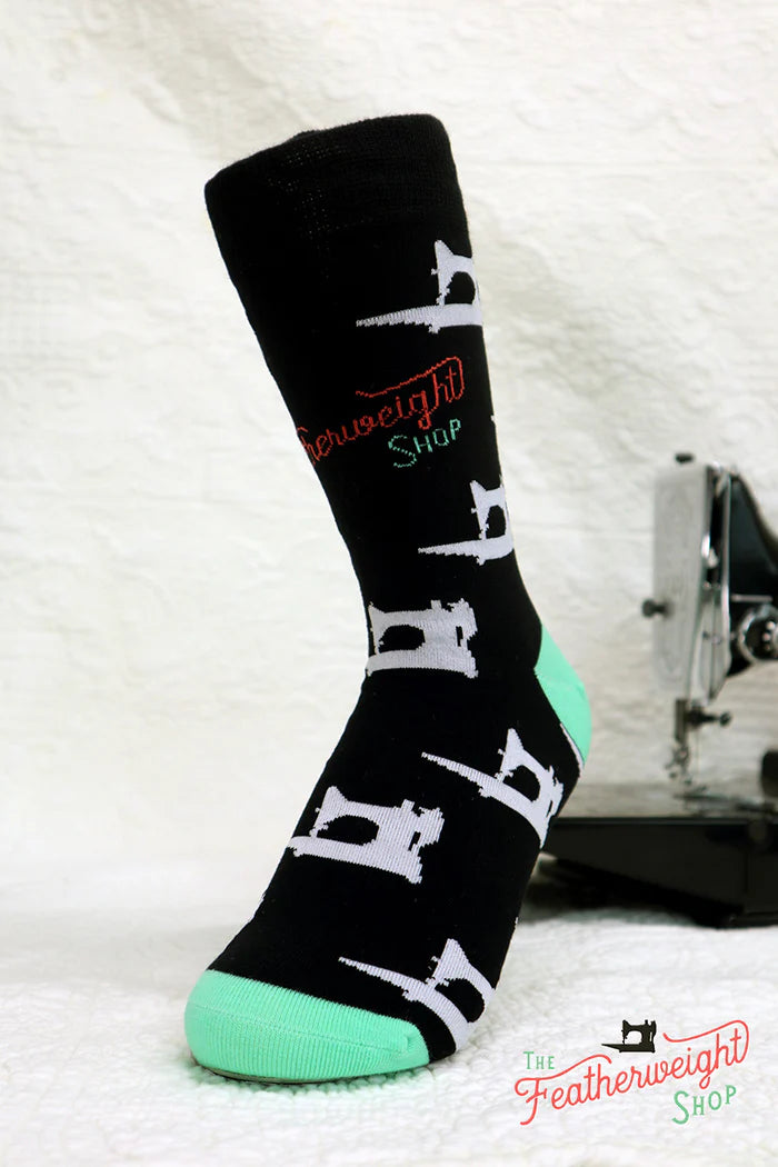 Quilt Socks - White Singer 221 & 222 Featherweight by The Featherweight Shop