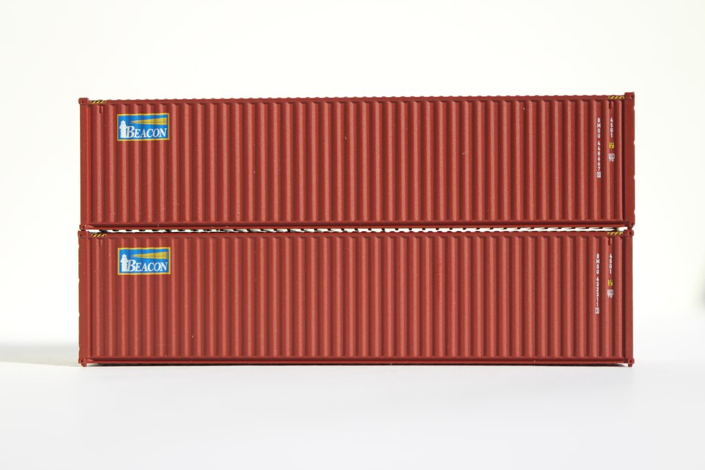 JTC Model Trains 405013 N Beacon Leasing 40' High Cube Container Corrugated-Side