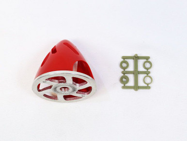 INDSPINAF51R INNOV8TIVE DESIGNS Air-Flow Spinner with Aluminum Backplate, 51mm (2") Red