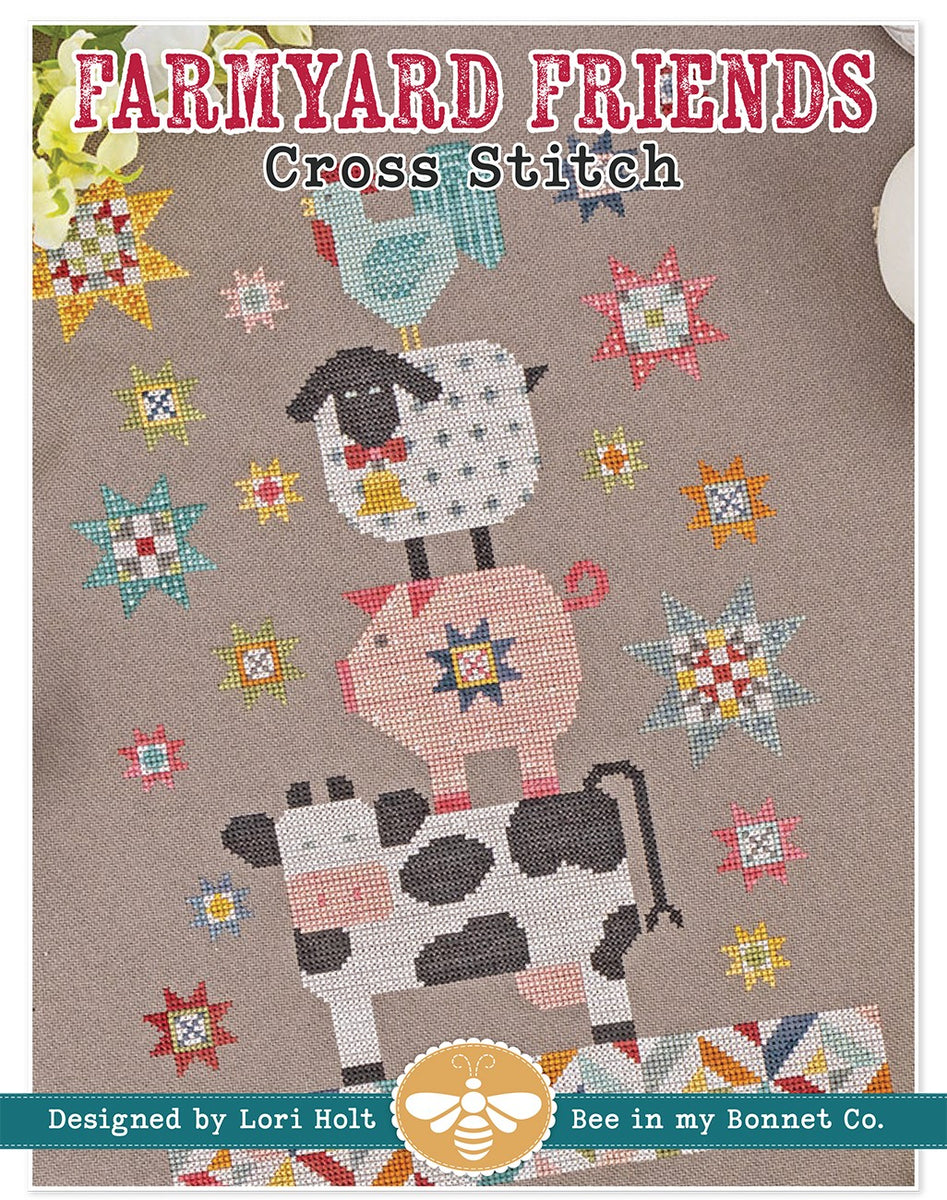 Farmyard Friends Cross Stitch Pattern by Lori Holt