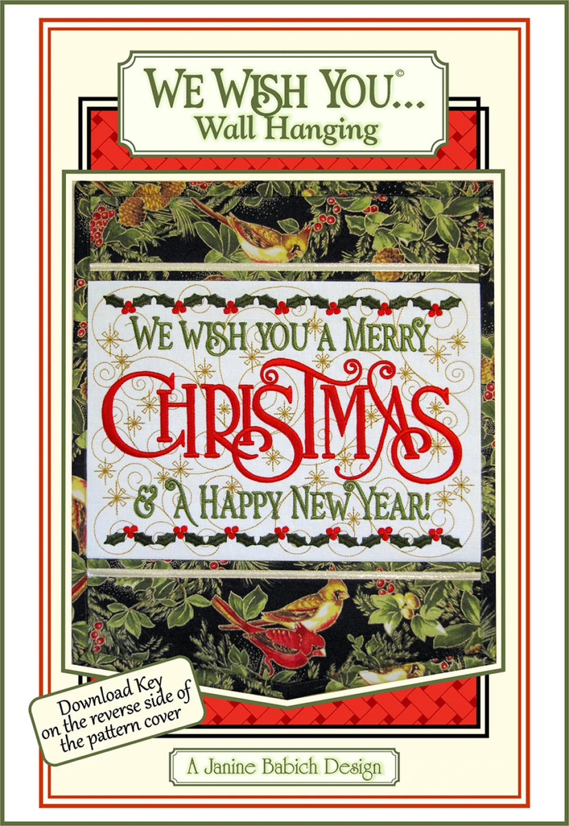 We Wish You. . . Wall Hanging from Janine Babich Designs