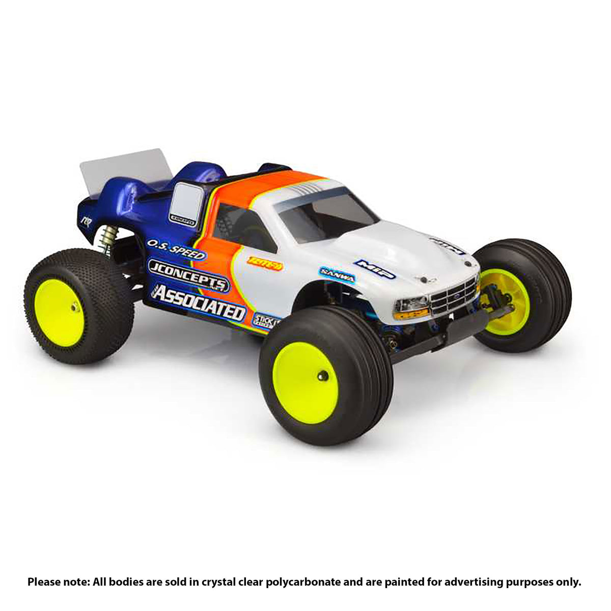 JConcepts JCO0408-1634 Associated RC10GT Gas Truck II 96 Authentic Body (Clear)