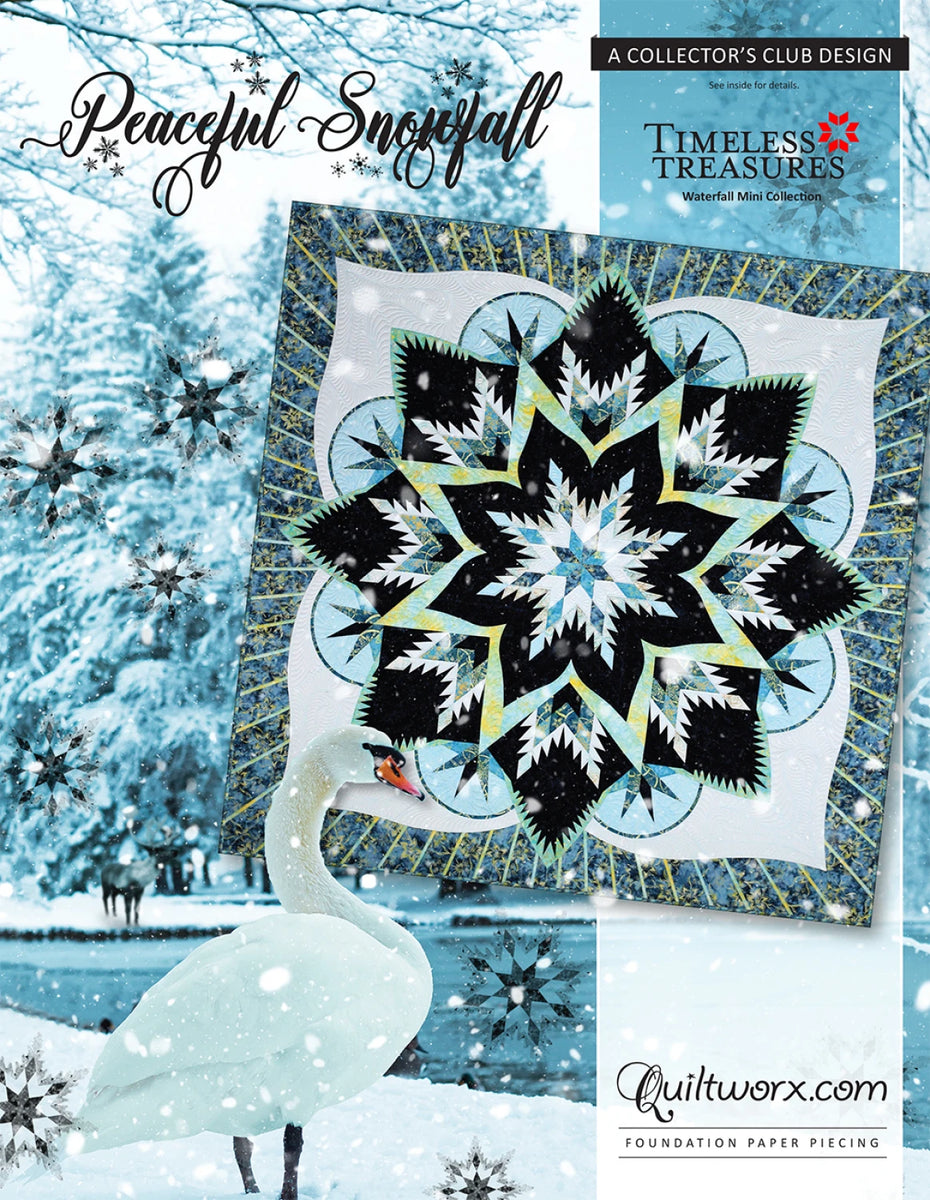 Peaceful Snowfall Foundation Paper Piecing Pattern by Judy Niemeyer