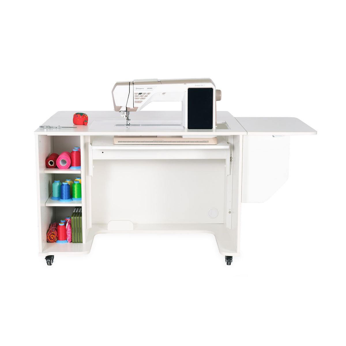 Kangaroo Kabinets Melbourne Hydraulic XL Sewing Cabinet - Ash White