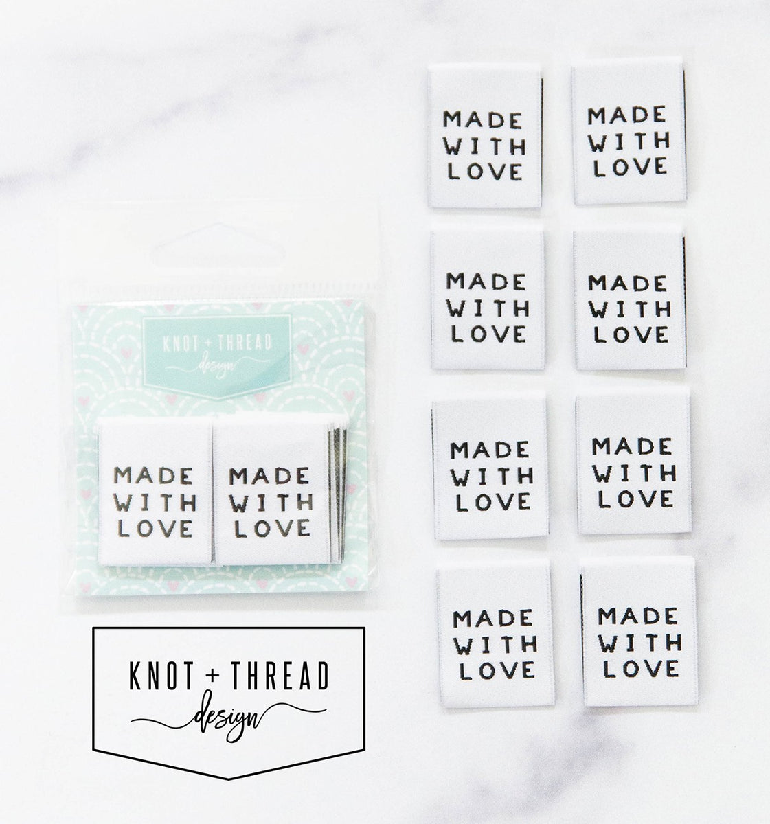 Made with Love 1" Label 8 pack by Kaitlyn Howell KATLAB01