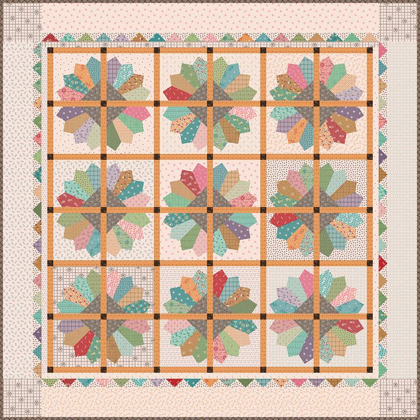 Riley Blake - Gentler Times - Delightful Quilt Kit by Lori Holt