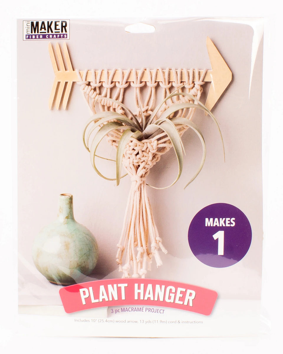 Leisure Arts Kit Macrame Arrow Plant Hanger