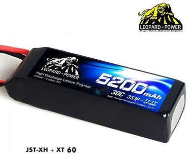Leopard Power 3S 11.1v 5200mah 30C LiPo Battery w/EC5