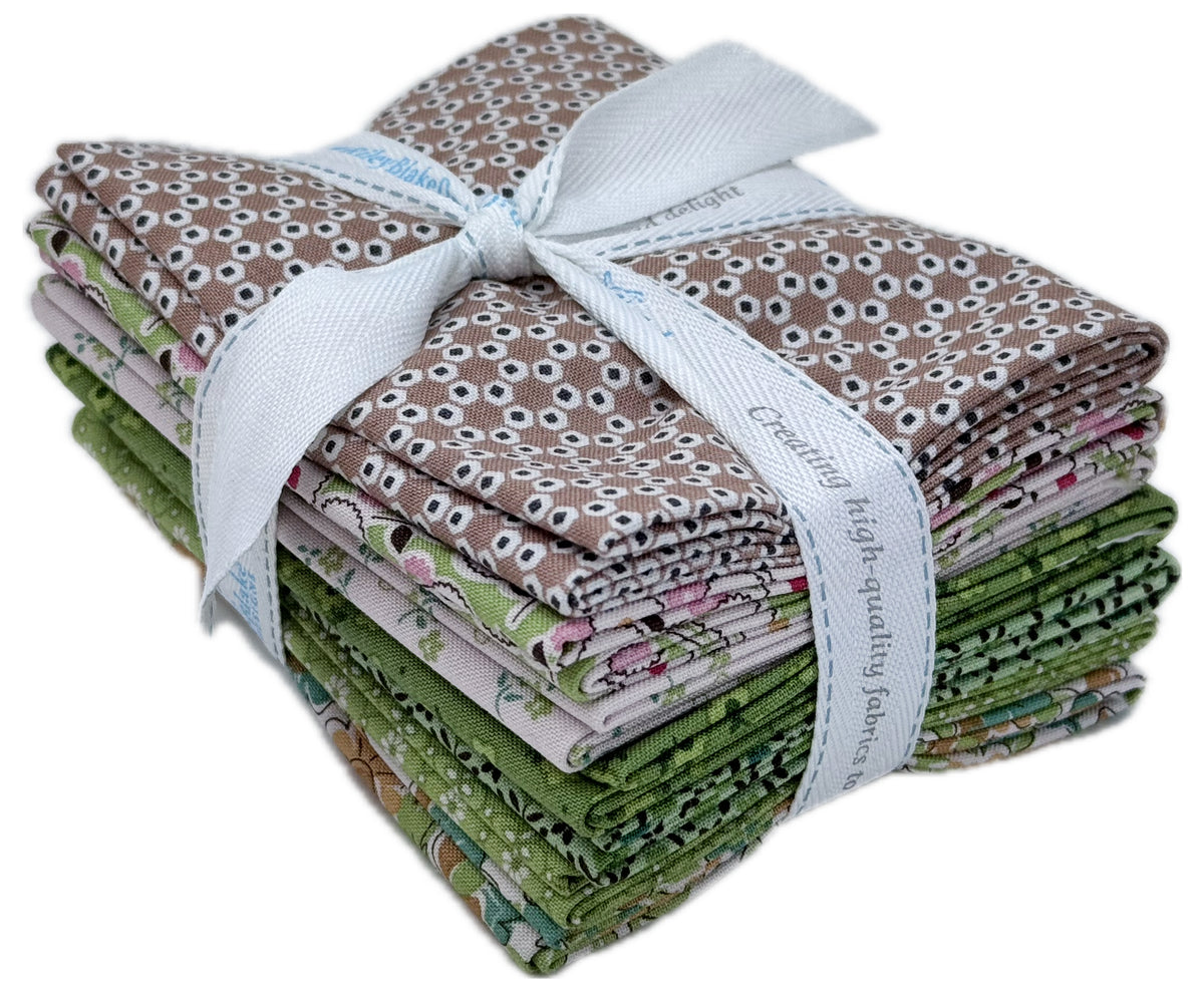Riley Blake - Lori Holt Fat Quarter Mixed Bundle - Green7 pcs