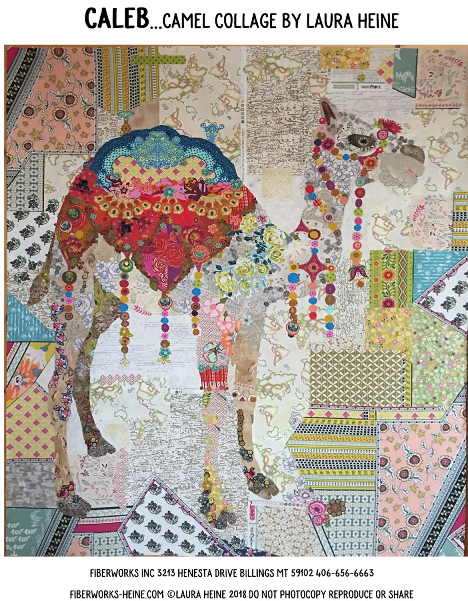 Caleb The Camel Collage by Laura Heine