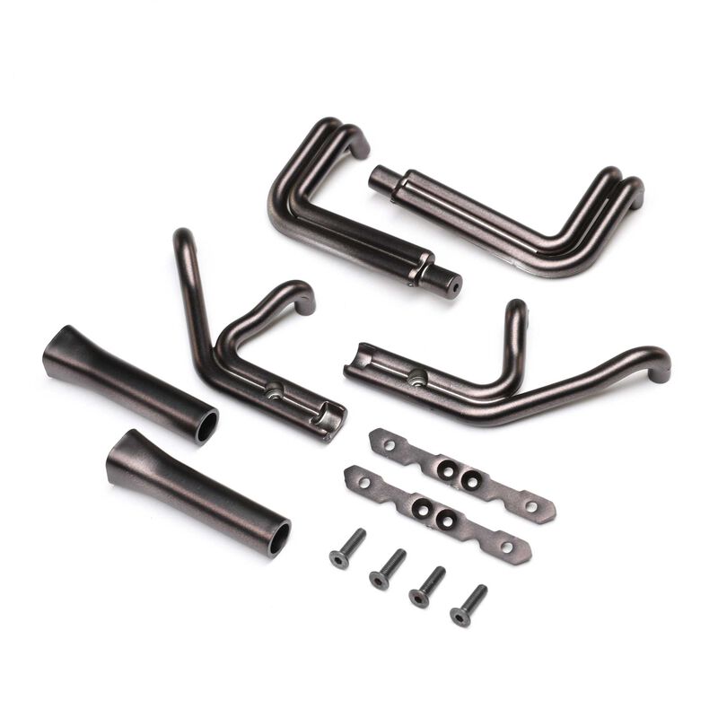 Black Chrome Headers (Losi 22S Sprint), LOS-1896