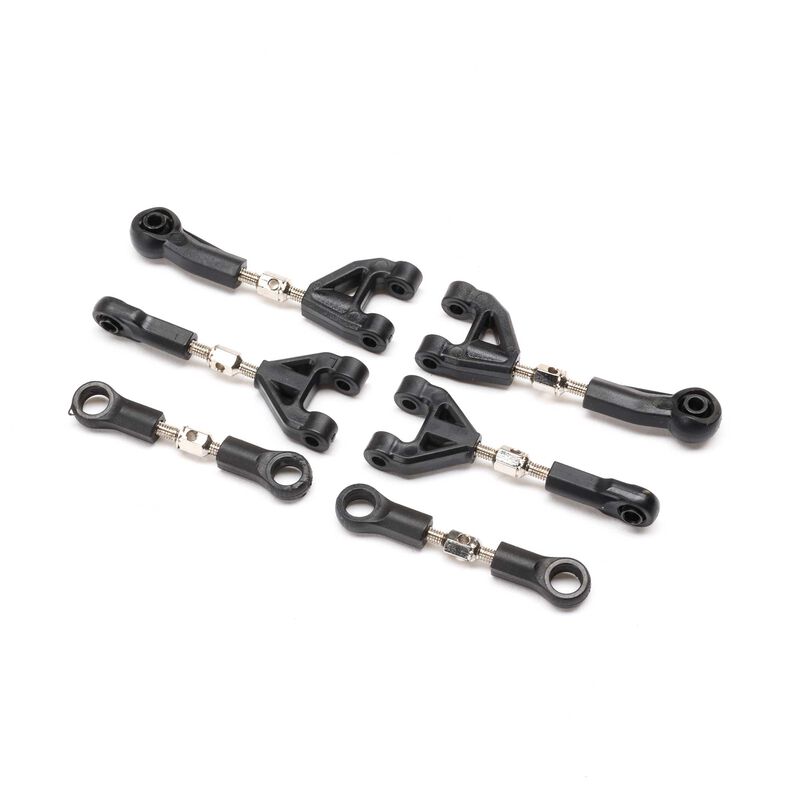 Adjustable Camber & Steering Link Set: NASCAR GROM, LOS-1923