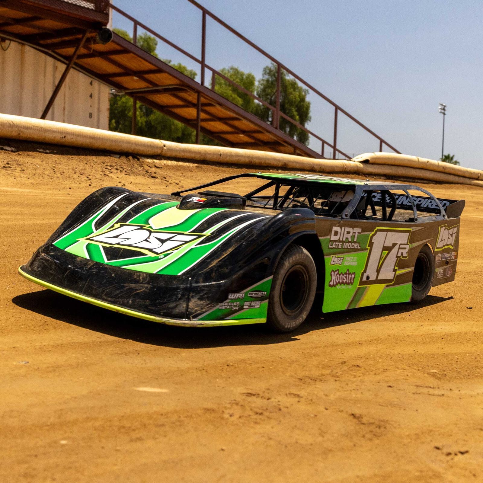 Team Losi 1/10 Losi 22S Dirt Late Model Dirtoval RTR (Green), LOS-2167T2