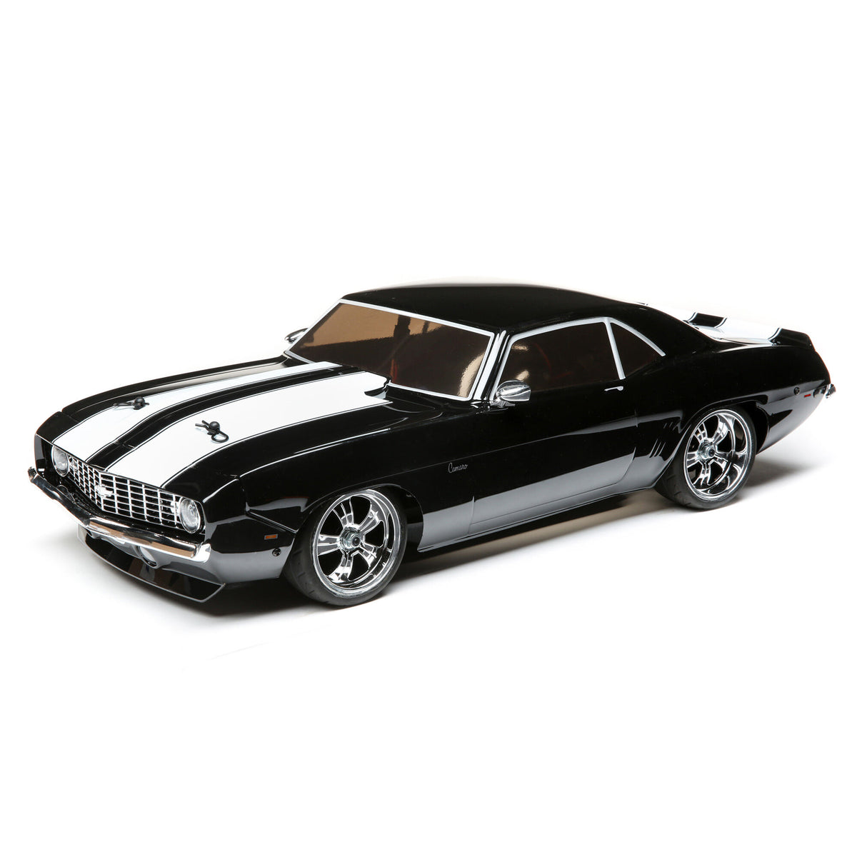 LOSI LOS03033T2 1/10 1969 Chevy Camaro V100 AWD Brushed RTR, Black