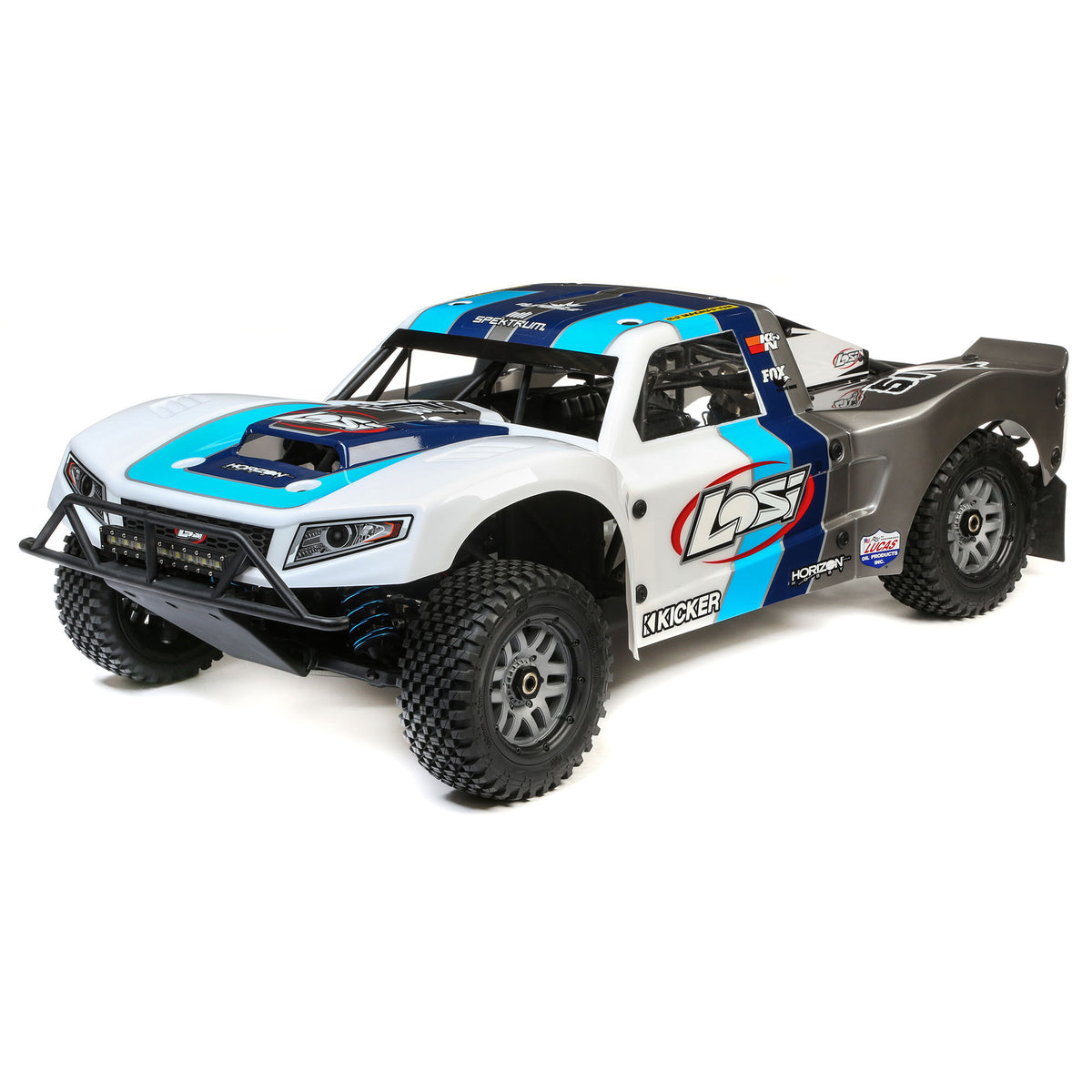LOS05014V2T1 5IVE-T 2.0 V2: 1/5 4wd SCT Gas BND: Gry/Blu/Wht